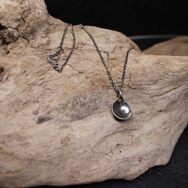 Lovely Scoop - Sterling Silver and Copper Necklace - Image 2