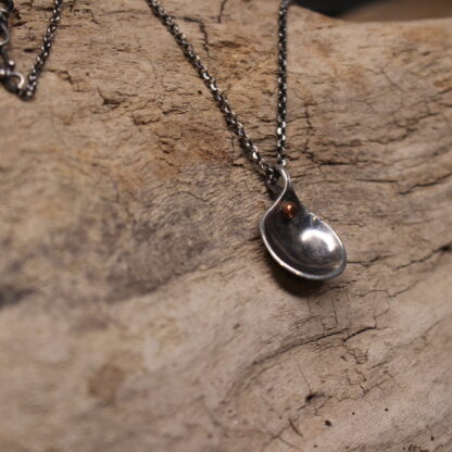 Lovely Scoop - Sterling Silver and Copper Necklace - Image 3