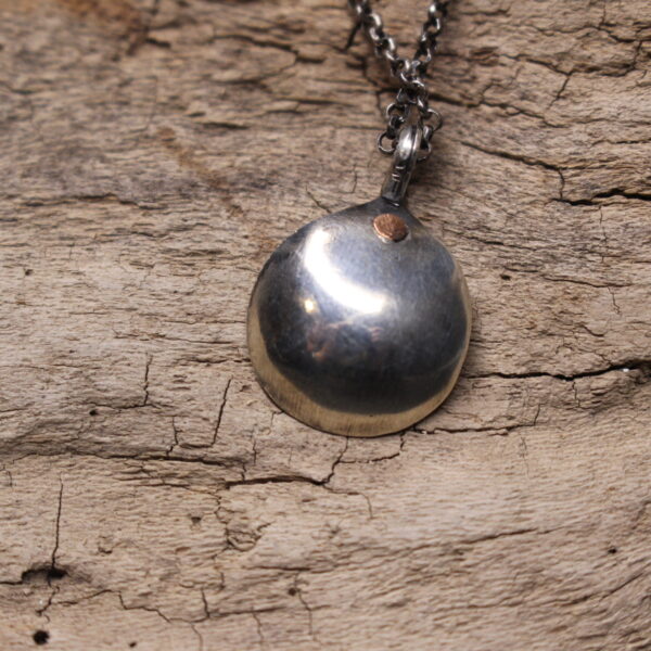 Lovely Scoop - Sterling Silver and Copper Necklace - Image 7
