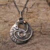 Whimsical Yang - Sterling Silver and Copper Necklace