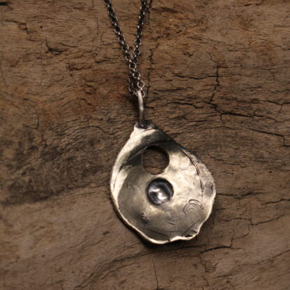 Whimsical Yang - Sterling Silver and Copper Necklace - Image 6