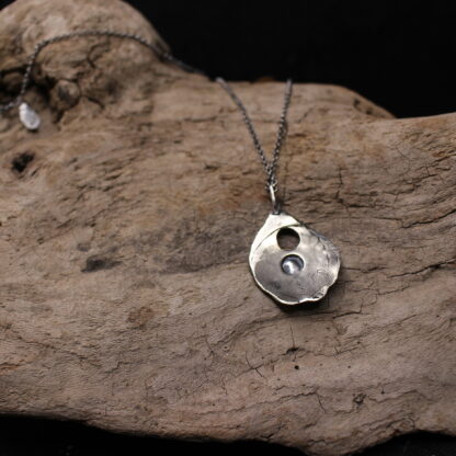 Whimsical Yang - Sterling Silver and Copper Necklace - Image 8