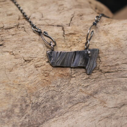 Perito Moreno - Sterling Silver Minimalistic Necklace - Image 3