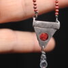 Ancient Tear- Sterling Silver, Madagascar Ruby, Aquamarine and Carnelian Necklace - Image 13