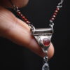 Ancient Tear- Sterling Silver, Madagascar Ruby, Aquamarine and Carnelian Necklace - Image 15