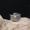 Oceans Inside- Solid Rustic Fine Silver Ring (Labradorite Gemstone) - Image 5