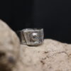 Oceans Inside- Solid Rustic Fine Silver Ring (Labradorite Gemstone) - Image 7