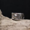 Oceans Inside- Solid Rustic Fine Silver Ring (Labradorite Gemstone) - Image 8