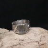 Oceans Inside- Solid Rustic Fine Silver Ring (Labradorite Gemstone) - Image 9