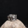 Oceans Inside- Solid Rustic Fine Silver Ring (Labradorite Gemstone) - Image 10