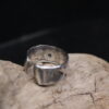 Oceans Inside- Solid Rustic Fine Silver Ring (Labradorite Gemstone) - Image 12