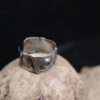 Oceans Inside- Solid Rustic Fine Silver Ring (Labradorite Gemstone) - Image 14