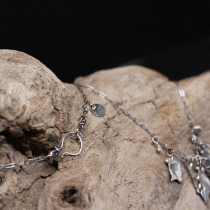 The Sum of My Pieces - Sterling Silver Asymmetric Necklace - Image 6